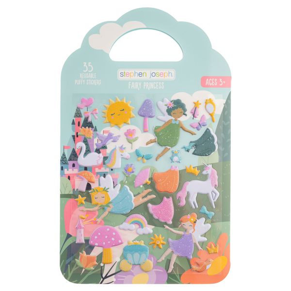 Stephen Joseph Reusable Puffy Stickers Princess