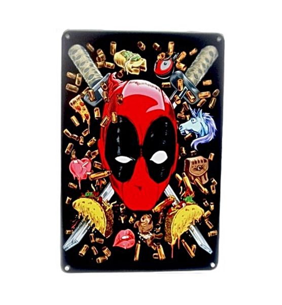 Deadpool Vintage Style Metal Bar Tin Sign For Bar Pub Wall Decor