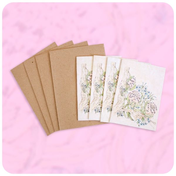 Protea In Fynbos Card &amp; Envelope Pack