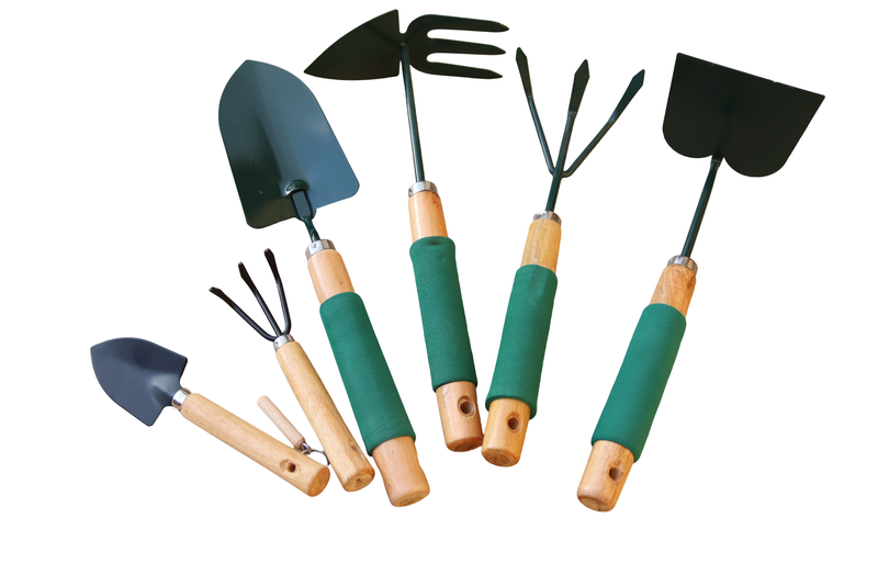 Gardening Tools Set Wooden Sponge Handle Multi-Purpose Hand Tools
