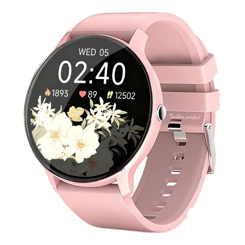 Golden Perfect Women's Pink Smart Watch Fitness Health Tracker,Gift for ...