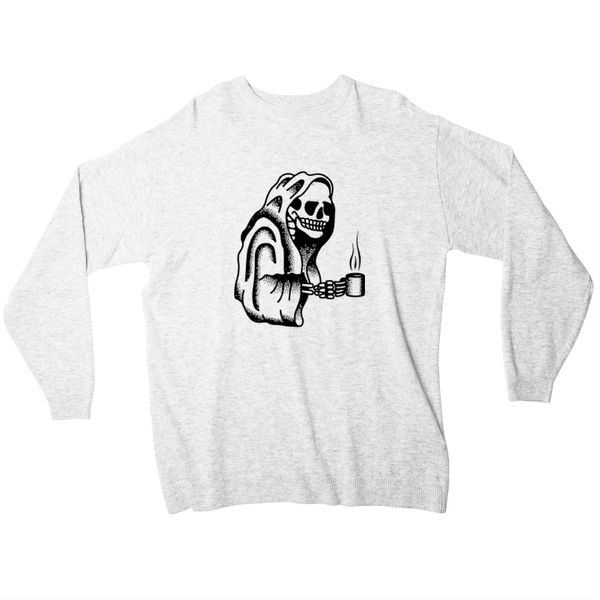 JuiceBubble Coffee Skull Ladies Sweater