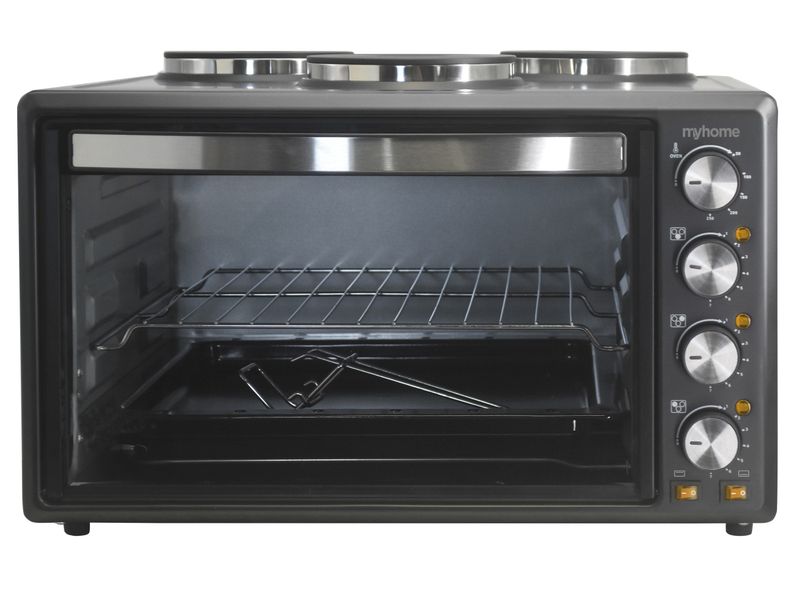 MyHome 40 Litre Compact Oven with Three 700 Watt Solid Hotplates