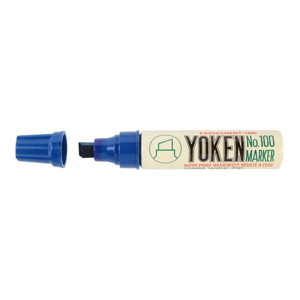 Yoken Permanent Marker Broad Chisel Point No100 - Black