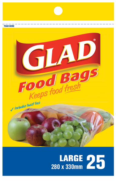GLAD Food Bags 25`s