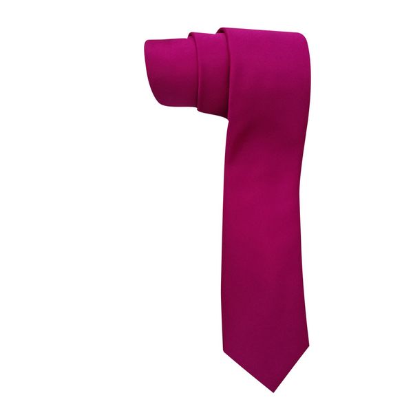 Plain Satin Tie - StatesMan - Fushia