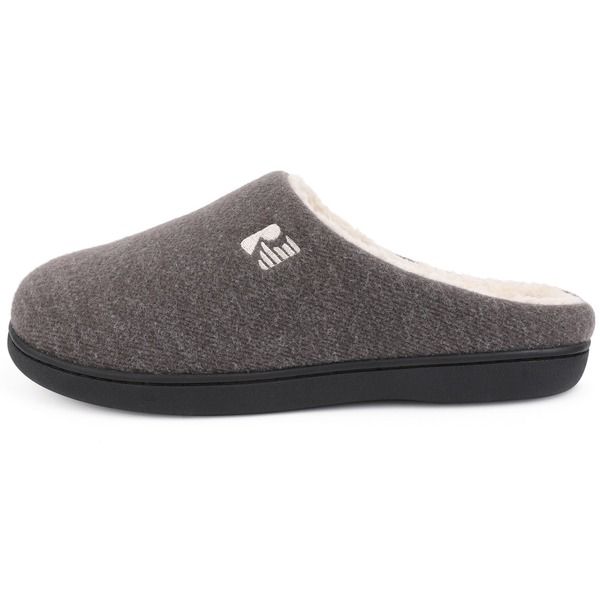 Lined Two-Tone Slipper - Grey image