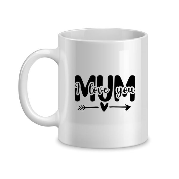 I love you Coffee Mugs for Mothers Trendy Mom Sayings Graphic Present 059