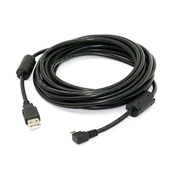 5Pin 90 Degree To Usb 2 0 Male Cable With Emi Ferrite Core 5 Meters