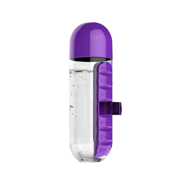 Water Bottle with Pill Holder