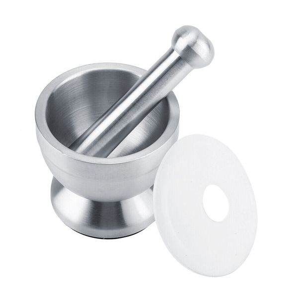 Stainless Steel Mortar Pestle Beans Garlic Spices Foodstuffs Grinder