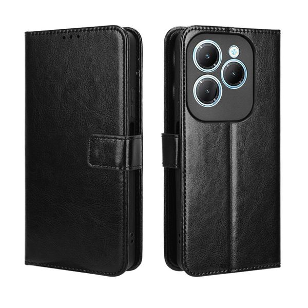 Crazy Horse Pattern Leather Protective Case For Infinix Note 40 Pro Plus 5G