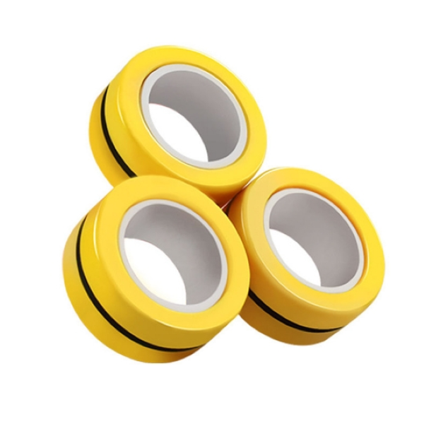Stress Relief Magnetic Fidget Rings - Yellow