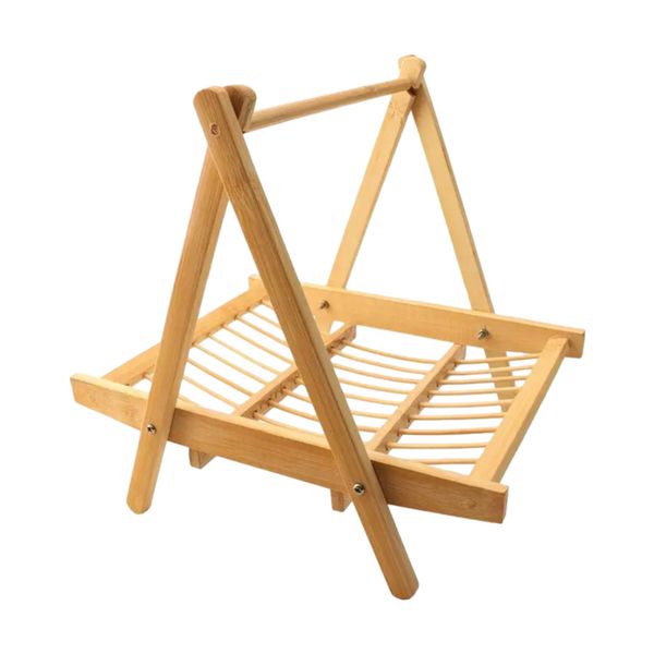 24x17x23cm Multi-Functional Foldable Wooden Food Hanging Dryer Rack JC-130