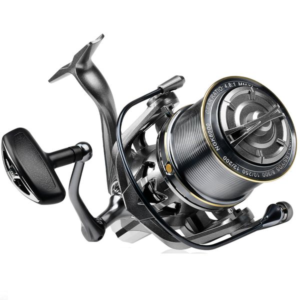 PROBEROS NGK9000 Metal Spinning Reel - 4.8:1, 6+1BB, 18KG Max Drag