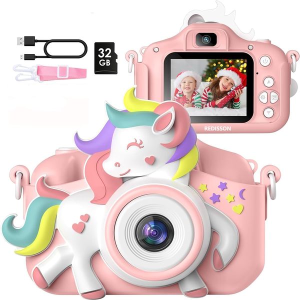 Dual Digital Toy Camera for Kids 1080P HD IPS Screen,Kids Selfie Camera
