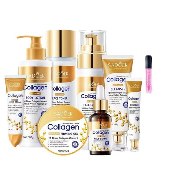 Sadoer Collagen Anti-Aging Complete Kit &amp; Lip Gloss