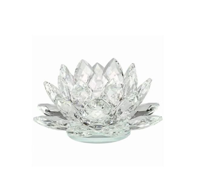 Crystal Candle Stand Flower Design