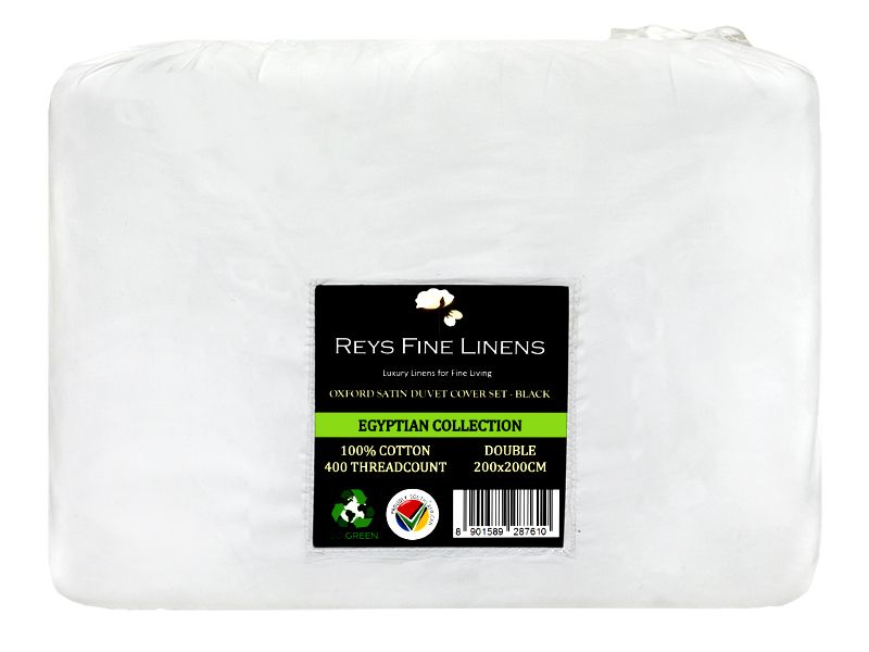 Egyptian Collection - Oxford Satin Stitch Duvet Cover Set (1 Set)