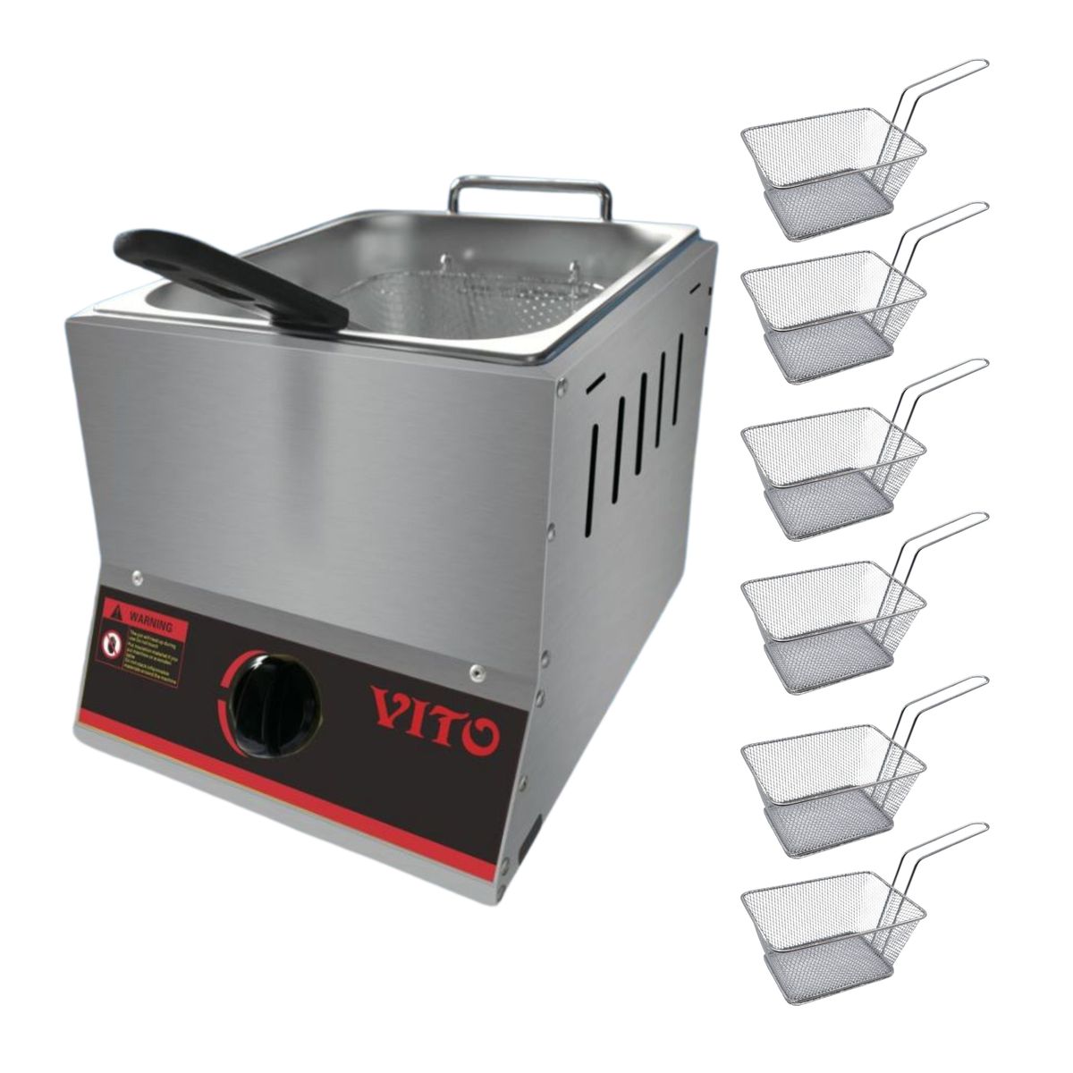 Vito dfg6l 6L Gas Deep Fryer and 8 Chip Baskets Shop Today. Get it