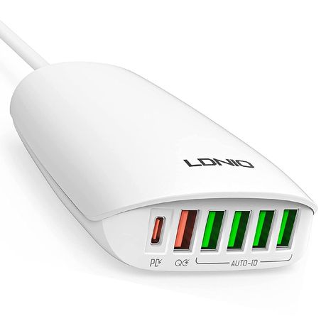 LDNIO 65W Multi-Port Super Fast Desktop Charger For Phone/Laptop Image