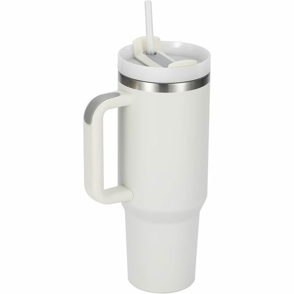 40oz Tumbler with Handle and Straw,Travel Coffee Mug,Thermos Mugs