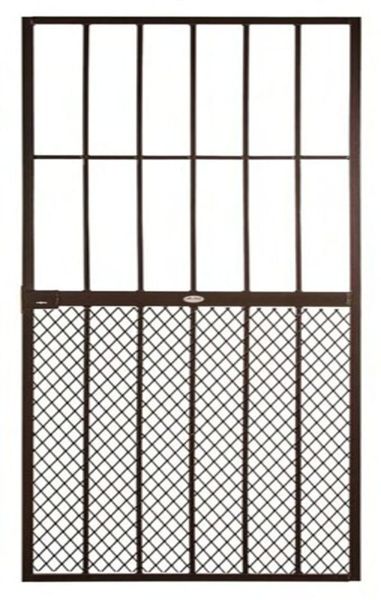 Security Gate P/Coated Brown Neder 813x2032
