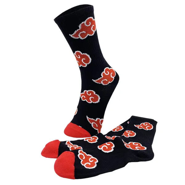 Akatsuki Socks Inspired By Naruto