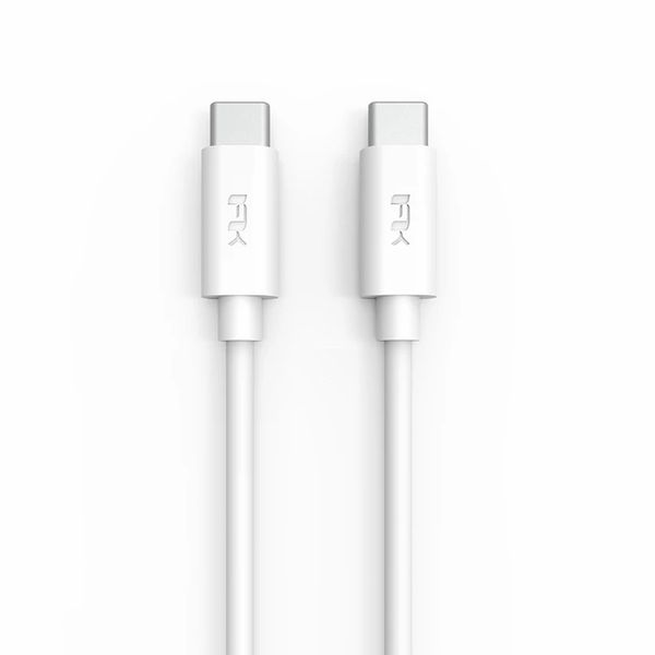 Feeltek 1.2M USB-C Male To USB-C Male Cable - White
