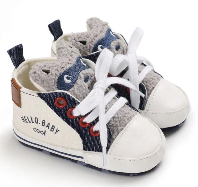 Little Leila - grey baby sneakers - baby boy