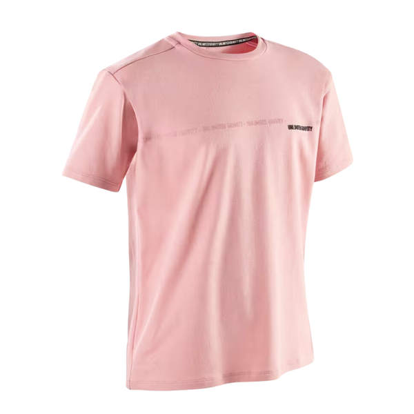 Domyos Decathlon Kids' Breathable Cotton T-Shirt 500 - Pink