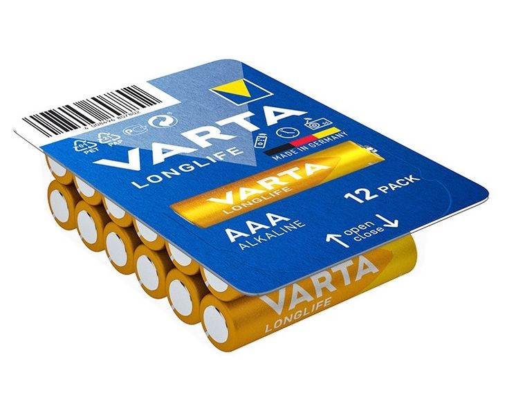 VARTA Longlife Power Alkaline Battery AAA (12 pcs) - 12 Batteries