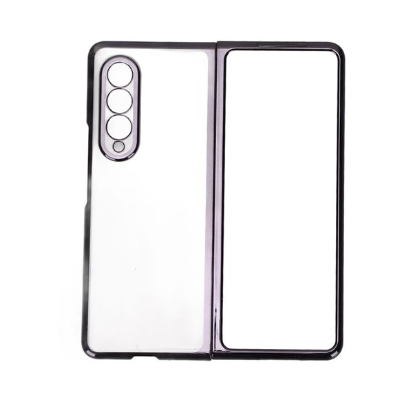 Drop Protective Electroplated Phone Case for Z Fold 3 Silver