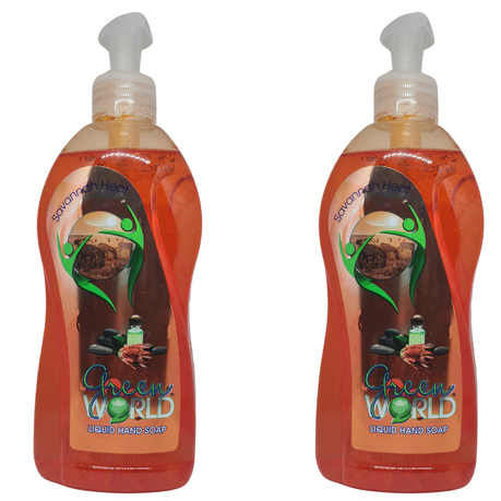 Green World Liquid Hand Soap Pack Of 2- Savannah Heat Image