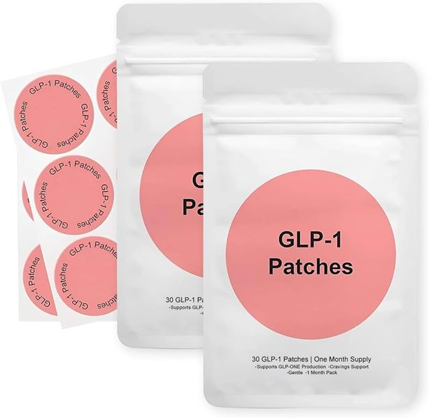 60-Piece GLP-1 Slimming Patches, 100% Ingrediente Naturale, Non-Irritating