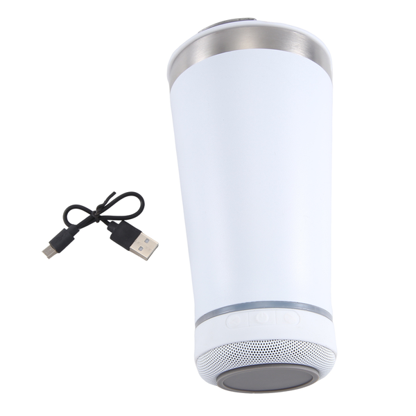 USB 16Oz Thermal Bluetooth Tumbler Reusable Stainless Steel Double Wall Tum