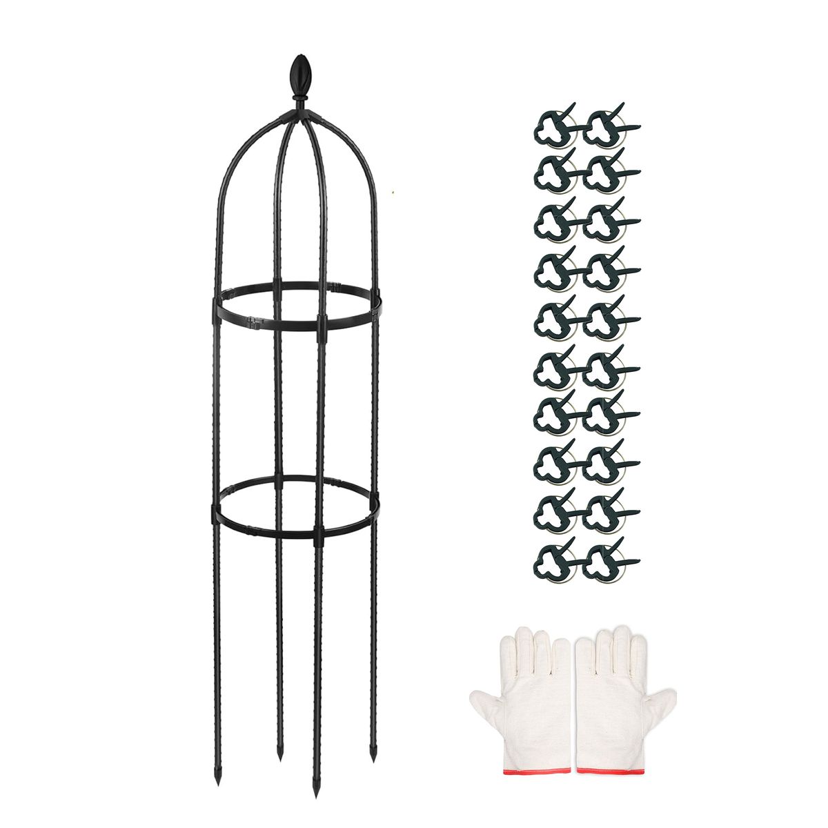 Metal Tower Obelisk Garden Trellis for Outdoor and Indoor Climbing ...