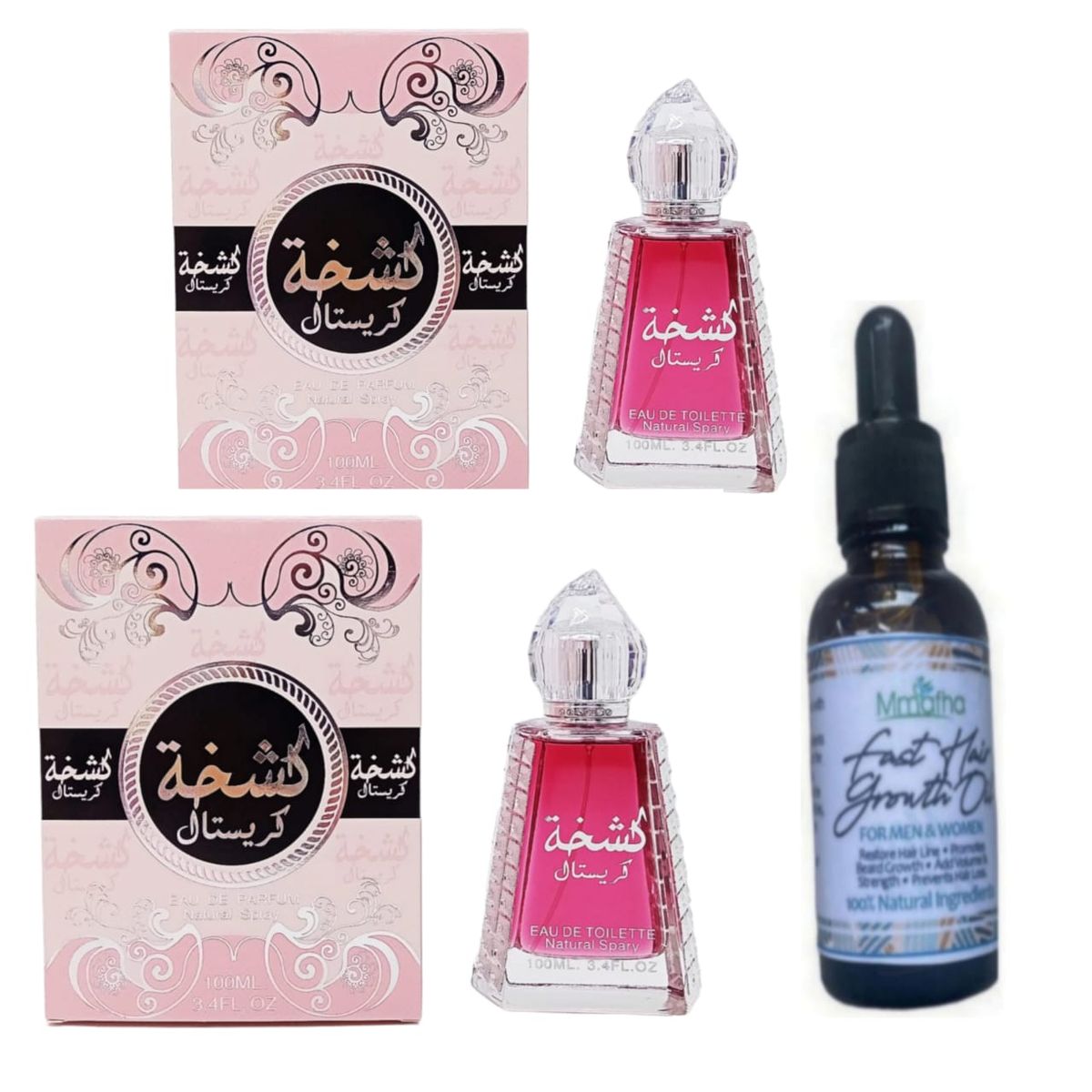 Gift Sets 2 EAU DE Toilette Pink Perfume &Mmafha Hair Oil Shop Today
