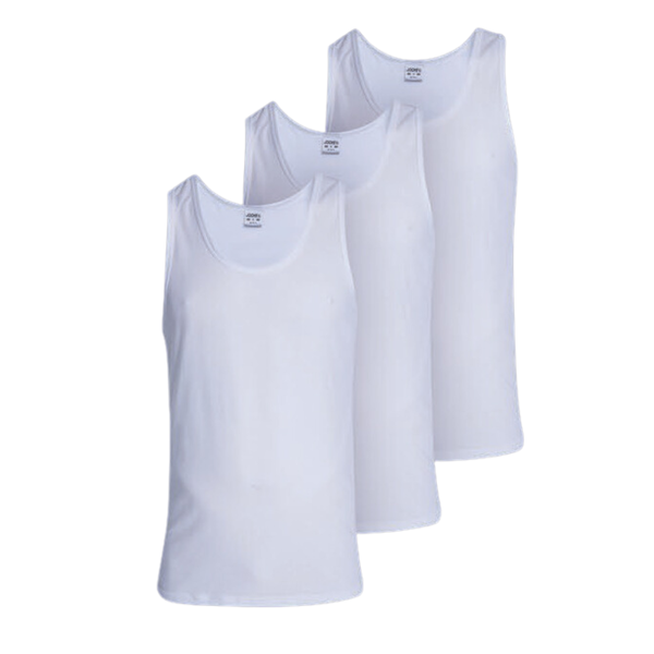 Jockey Athletic Vest, Cotton, Layering - Great Value 3 Pack - Breathable
