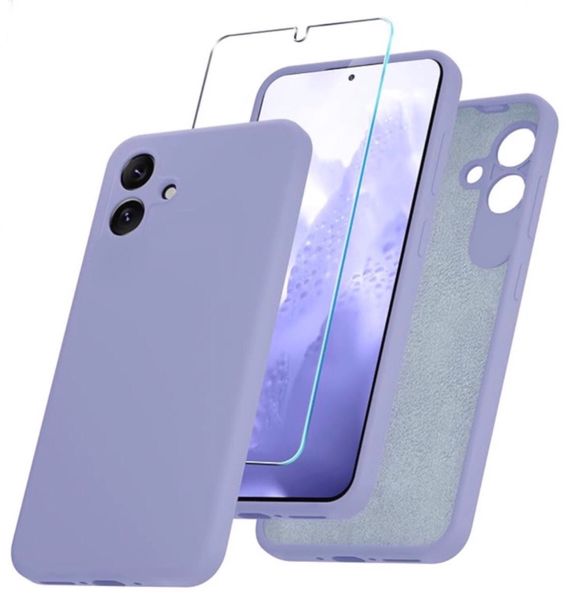 Screen Protector &amp; Silicone Cover For Samsung Galaxy A05s - Olive Green