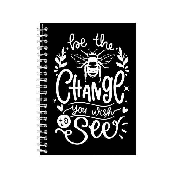 The Change A5 Notebook Spiral Lined Notepad Sunf image