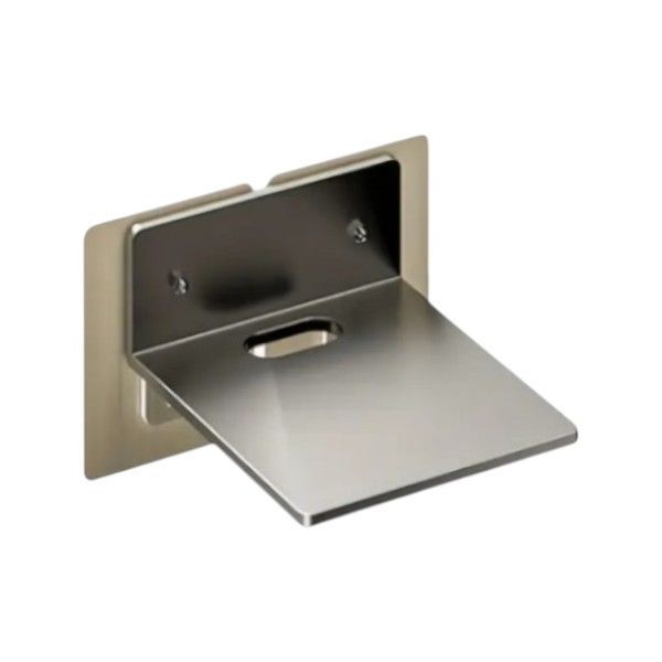 Wall-Mounted Carbon Steel Camera Shelf - Small - Black