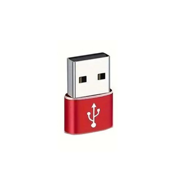 USB to USB-C Adapter - Red