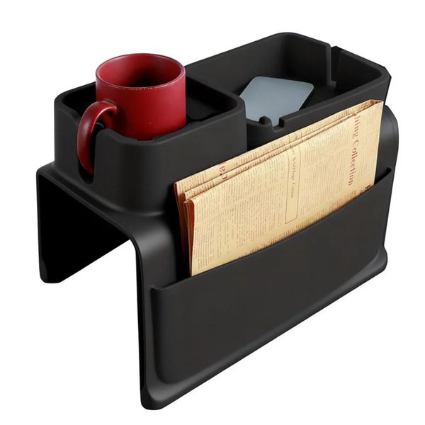 Car Sofa Arm Organizer-Holder Non-Slip Silicone Sofa Armrest Tray with Cup
