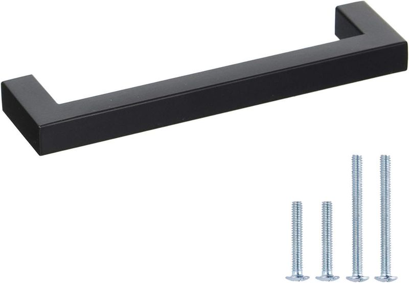 Towel Rail, Black, 600mm