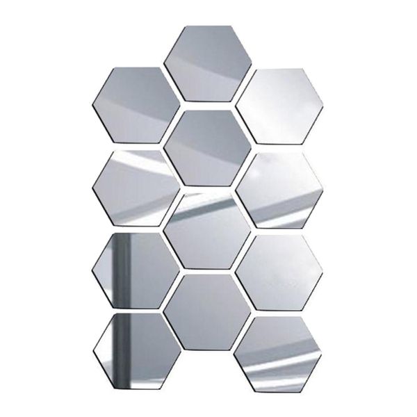 Home Decor Honeycomb Hexagon Self-Adhesive Mosaic Tile Set of 12 - 20cm