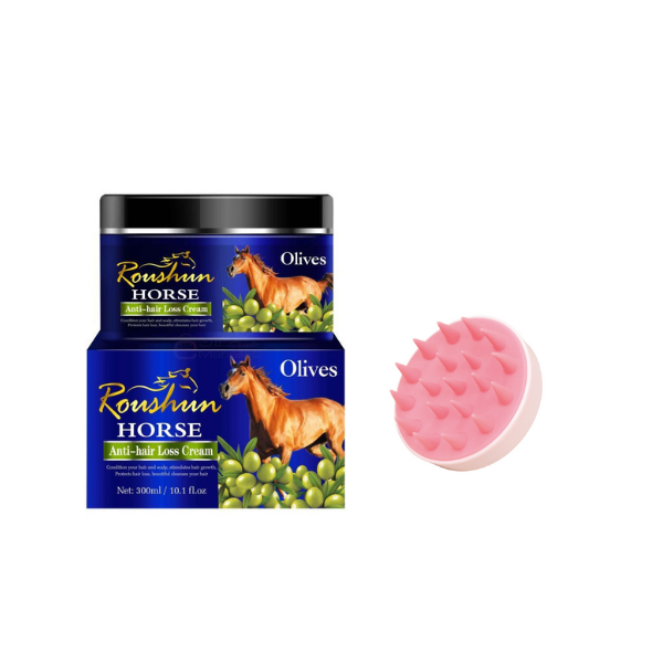 Roushun Anti-Hair Loss Treatment 300ml &amp; Scalp Massaging Brush
