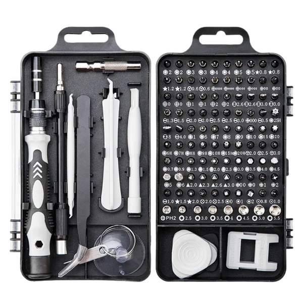 Multi Small Screwdriver Toolkit: Clocks, Watches, PC &amp; Phones (115-in-1)