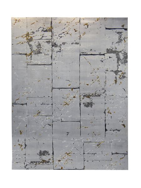 Exclusive Home Decor - Grey &amp; Gold Modern Turkish Rug/Carpet-240cm x 340cm