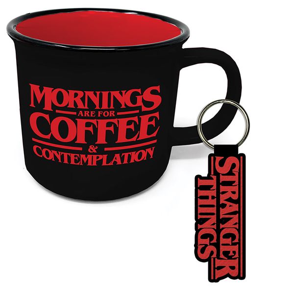 Stranger Things (Coffee and Contemplation) Campfire Mug and Keychain Set